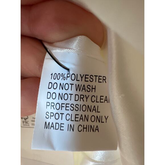 Mac Duggal White Satin One Shoulder Ruffle Gown Evening Dress Size 10 - Picture 13 of 14